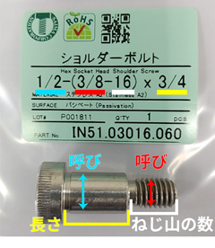 サイズ表記 インチねじ | サイマコーポレーション